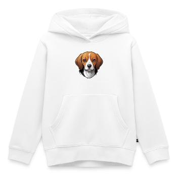 Adorable Beagle - Kinder Premium Organic Hoodie - Weiß - Vorne - AI Model Kid Female (0cm)