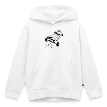 Skateboard - Kinder Premium Organic Hoodie - Weiß - Vorne - AI Model Kid Female (0cm)