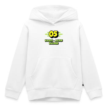 High Alpine Complainer - Kids Premium Organic Hoodie - white - Front - AI Model Kid Female (0cm)