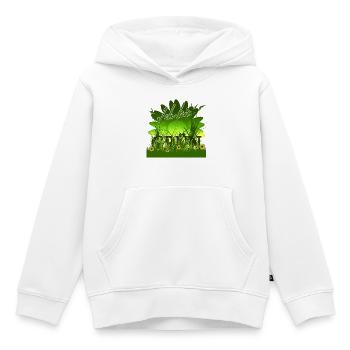 ICH BIN GRÜN - Margariten Gras Sonne - Kinder Premium Organic Hoodie - Weiß - Vorne - AI Model Kid Female (0cm)