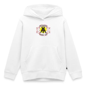 Zeche Förderturm im Ruhrgebiet - Kinder Premium Organic Hoodie - Weiß - Vorne - AI Model Kid Female (0cm)
