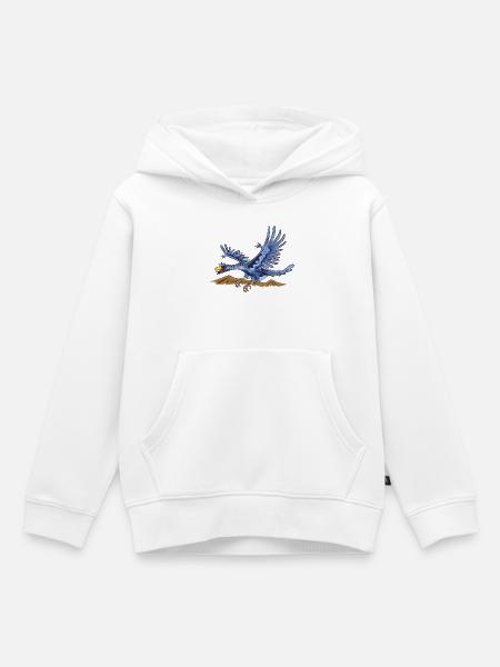 Dinosaurier Dino - Kinder Premium Organic Hoodie - Weiß