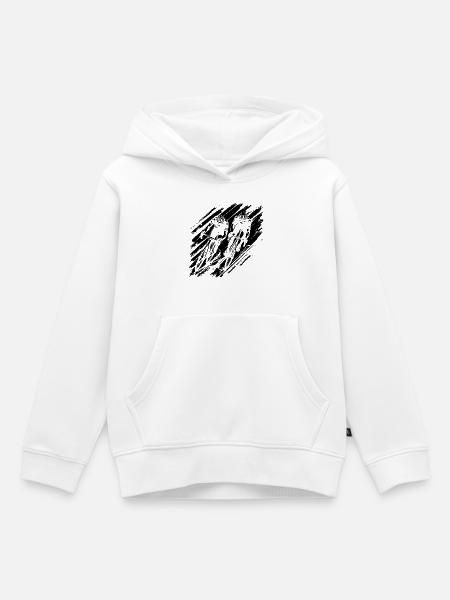 Radsportler - Kinder Premium Organic Hoodie - Weiß