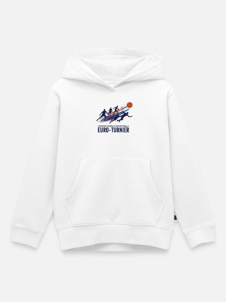 Basketball Turnier - Kinder Premium Organic Hoodie - Weiß