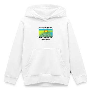 Mutton fields back home - Kids Premium Organic Hoodie - white - Front - AI Model Kid Female (0cm)