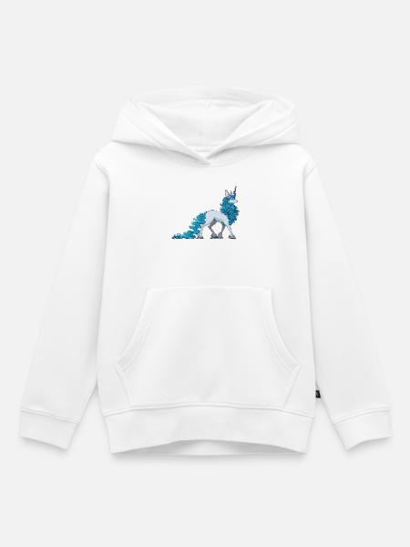 Cornelune - Kinder Premium Organic Hoodie - Weiß