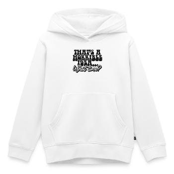 Das ist eine schreckliche Vorstellung, wann - Kinder Premium Organic Hoodie - Weiß - Vorne - AI Model Kid Female (0cm)