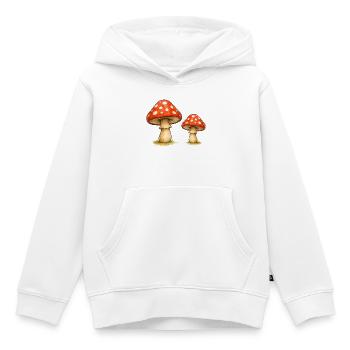 Roter Fliegenpilz Duo - Kinder Premium Organic Hoodie - Weiß - Vorne - AI Model Kid Female (0cm)