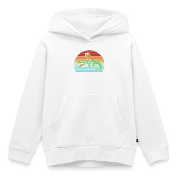 Joyeux anniversaire Capybara Joyeux anniversaire - Sweat Premium à capuche enfant bio - blanc - Devant - AI Model Kid Female (0cm)