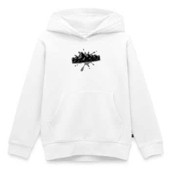 Berge Klecks - Kinder Premium Organic Hoodie - Weiß - Vorne - AI Model Kid Female (0cm)
