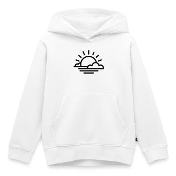 Sonnenuntergang - Kinder Premium Organic Hoodie - Weiß - Vorne - AI Model Kid Female (0cm)