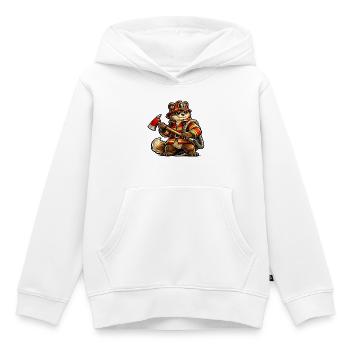 Feuerwehr Bär - Kinder Premium Organic Hoodie - Weiß - Vorne - AI Model Kid Female (0cm)