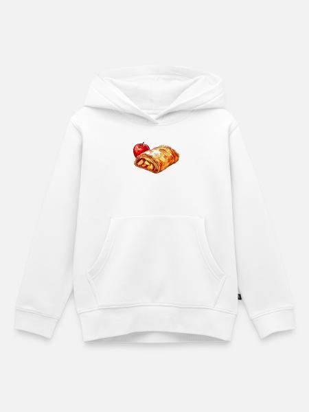 Apfelstrudel - Kinder Premium Organic Hoodie - Weiß