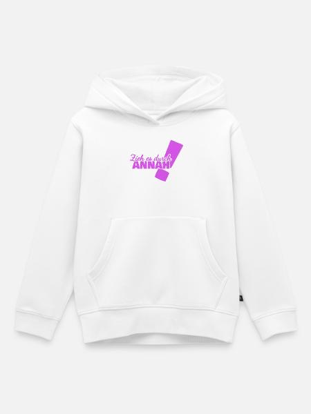 Annah - Kinder Premium Organic Hoodie - Weiß