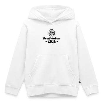 Club des Penseurs Excessifs Noir - Sweat Premium à capuche enfant bio - blanc - Devant - AI Model Kid Female (0cm)