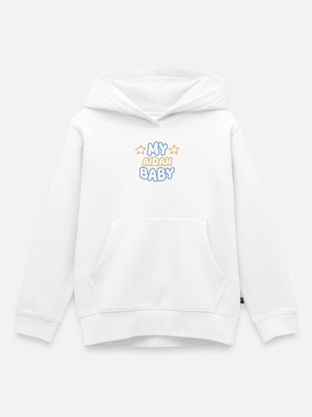 Aidan - Kinder Premium Organic Hoodie - Weiß