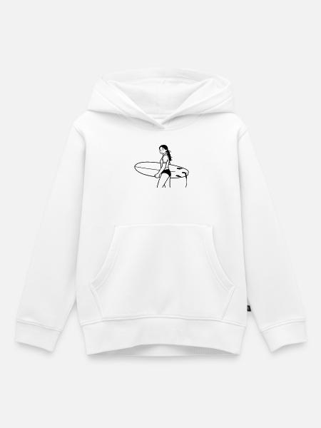 Brandung - Kinder Premium Organic Hoodie - Weiß
