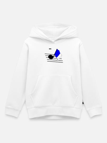 Spa-Musik & Rennsport - Kinder Premium Organic Hoodie - Weiß