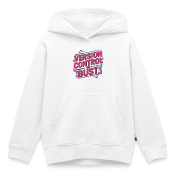 Développeur d’applications mobiles Contrôle de version Codage mobile - Sweat Premium à capuche enfant bio - blanc - Devant - AI Model Kid Female (0cm)
