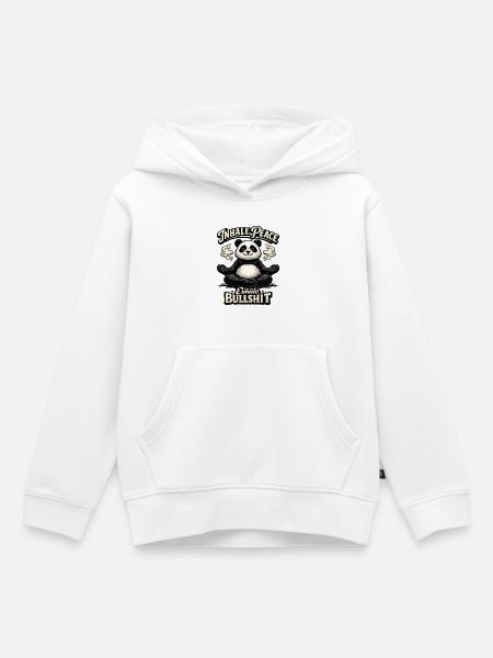 Panda Yogi – Inhale Peace - Kinder Premium Organic Hoodie - Weiß