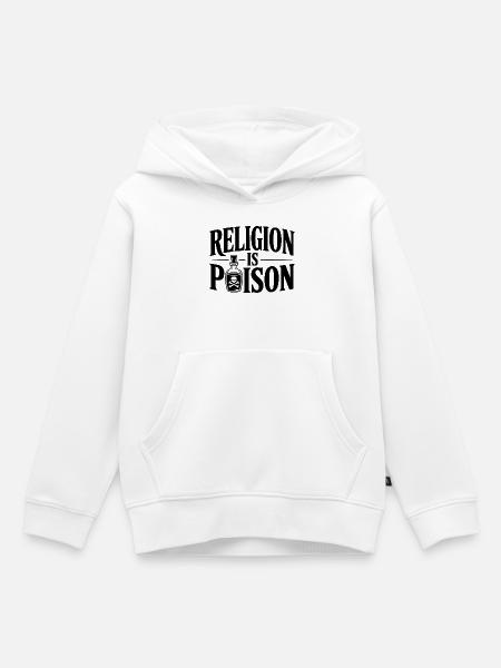 Religion ist Gift - Kinder Premium Organic Hoodie - Weiß