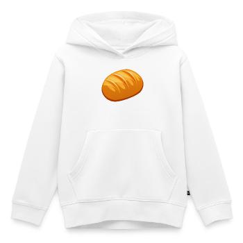 Pain - Sweat Premium à capuche enfant bio - blanc - Devant - AI Model Kid Female (0cm)