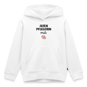 Altenpflegerin mit Herz - Kinder Premium Organic Hoodie - Weiß - Vorne - AI Model Kid Female (0cm)