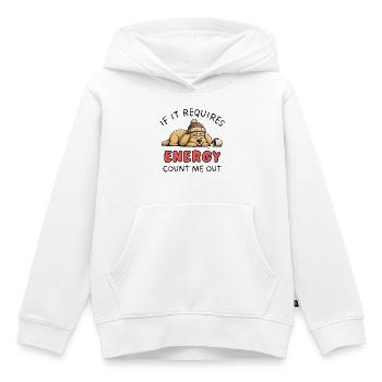 Braucht Golden Retriever Energie? Count Me Out Design - Kinder Premium Organic Hoodie - Weiß - Vorne - AI Model Kid Female (0cm)