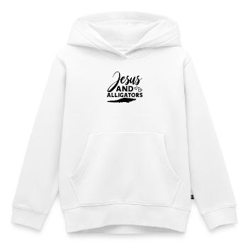 Jesus Alligatoren - Kinder Premium Organic Hoodie - Weiß - Vorne - AI Model Kid Female (0cm)