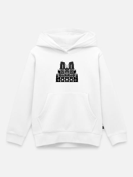 Notre-Dame de Paris  - Kinder Premium Organic Hoodie - Weiß