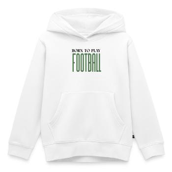 Verlängerte Fußball-Glyphen - Kinder Premium Organic Hoodie - Weiß - Vorne - AI Model Kid Female (0cm)