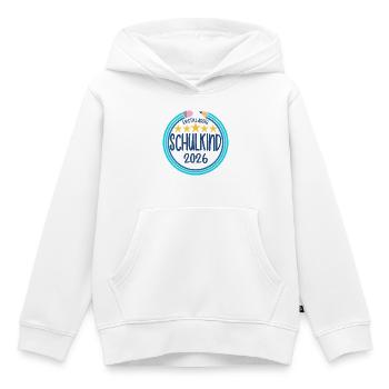 Erstklassig Schulkind 2026 Einschulung Shirt - Kinder Premium Organic Hoodie - Weiß - Vorne - AI Model Kid Female (0cm)