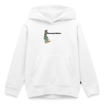 Shimmy-Göttin in Grün - Kinder Premium Organic Hoodie - Weiß - Vorne - AI Model Kid Female (0cm)