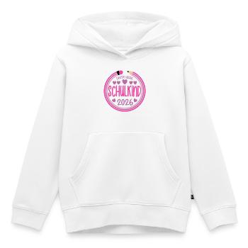 Erstklassig Schulkind 2026 Einschulung Shirt - Kinder Premium Organic Hoodie - Weiß - Vorne - AI Model Kid Female (0cm)