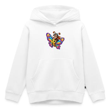 Schmetterling und Maikäfer - Kinder Premium Organic Hoodie - Weiß - Vorne - AI Model Kid Female (0cm)