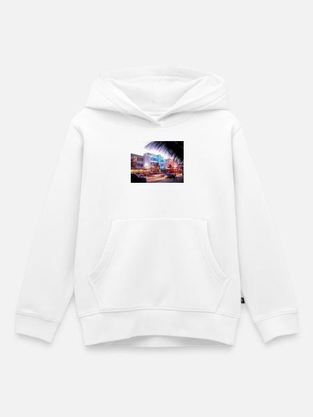 Miami Beach - Kinder Premium Organic Hoodie - Weiß