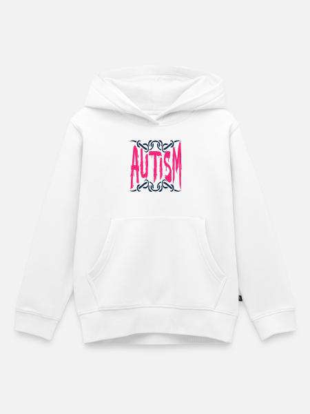 Autismus-Spektrum-Störung - Kinder Premium Organic Hoodie - Weiß
