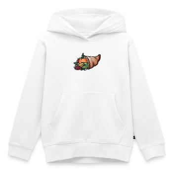 Aquarell Cornucopia Harvest - Kinder Premium Organic Hoodie - Weiß - Vorne - AI Model Kid Female (0cm)