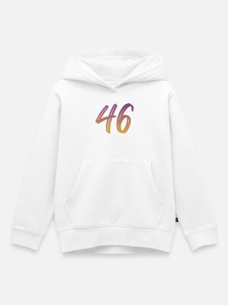 46 - Kinder Premium Organic Hoodie - Weiß