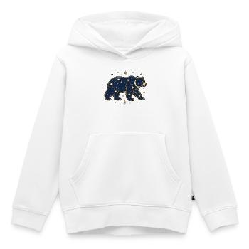 Sternbild Bär Großer Bär Astronomie Vektor Shirt - Kinder Premium Organic Hoodie - Weiß - Vorne - AI Model Kid Female (0cm)