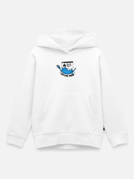 Offline-Modus / Trennung - Kinder Premium Organic Hoodie - Weiß
