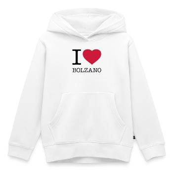 I LOVE BOLZANO Bozen Italy Italien - Kinder Premium Organic Hoodie - Weiß - Vorne - AI Model Kid Female (0cm)