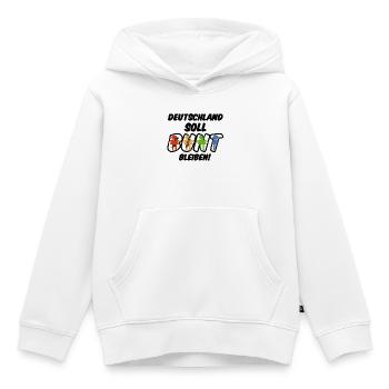 Buntes Deutschland Geschenk - Kinder Premium Organic Hoodie - Weiß - Vorne - AI Model Kid Female (0cm)
