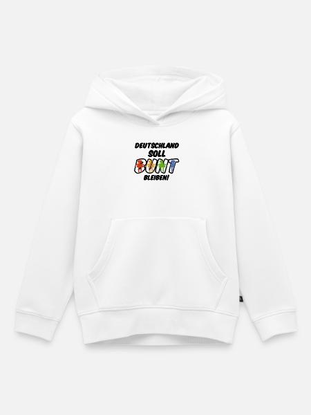 Buntes Deutschland Geschenk - Kinder Premium Organic Hoodie - Weiß