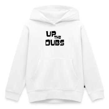 UP THE DUBS - Kids Premium Organic Hoodie - white - Front - AI Model Kid Female (0cm)