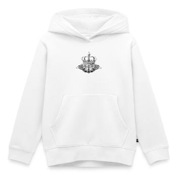 Double eagle - Sweat Premium à capuche enfant bio - blanc - Devant - AI Model Kid Female (0cm)