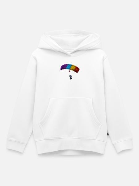 Fallschirmspringer - Kinder Premium Organic Hoodie - Weiß