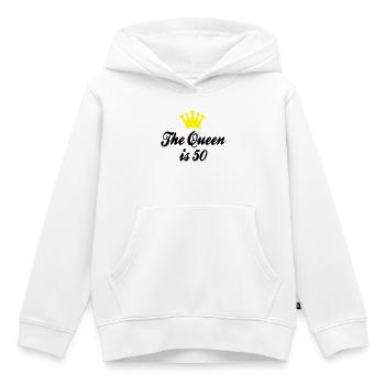 50 Geburtstag - Kinder Premium Organic Hoodie - Weiß - Vorne - AI Model Kid Female (0cm)