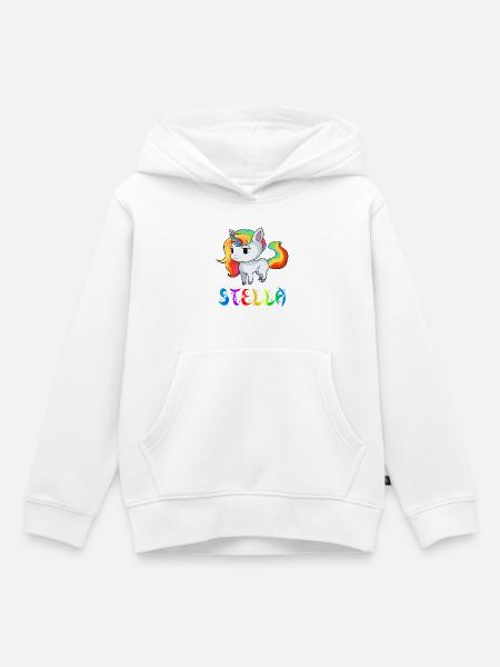 Stella Einhorn - Kinder Premium Organic Hoodie - Weiß