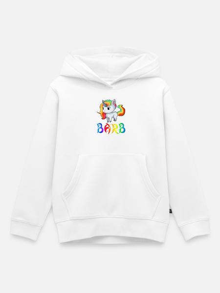 Einhorn Barb - Kinder Premium Organic Hoodie - Weiß